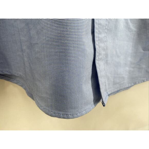 Chaps Blue & White Check Long Sleeve Button Down Shirt Men’s Medium 38-40 - Picture 5 of 7